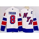 Men's New York Rangers #8 Jacob Trouba White 2024 Stadium Series Authentic Jersey