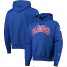 Men's New York Rangers Blue Champion O&B Capsule II Pullover Hoodie