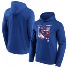 Men's New York Rangers Blue Marble Hoodie