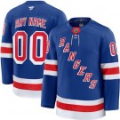 Men's New York Rangers Customized Blue Fanatics Authentic Jersey