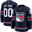 Men's New York Rangers Customized Navy Alternate Fanatics Authentic Jersey