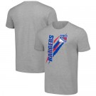 Men's New York Rangers Starter Gray Color Scratch T Shirt