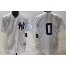 Men's New York Yankees #0 Marcus Stroman White Cool Base Jersey