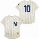 Men's New York Yankees #10 Phil Rizzuto Cream 1956 Throwback Jersey