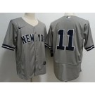 Men's New York Yankees #11 Anthony Volpe Gray Authentic Jersey