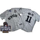 Men's New York Yankees #11 Anthony Volpe Gray Player Name 2024 World Series Limited Jersey