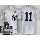 Men's New York Yankees #11 Anthony Volpe White 2024 World Series Cool Base Jersey