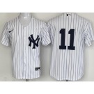 Men's New York Yankees #11 Anthony Volpe White Cool Base Jersey