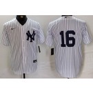 Men's New York Yankees #16 Whitey Ford White Cool Base Jersey