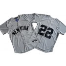 Men's New York Yankees #22 Juan Soto Gray Away Limited Cool Base Jersey