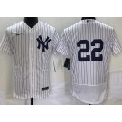 Men's New York Yankees #22 Juan Soto White Authentic Jersey
