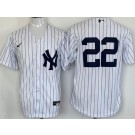 Men's New York Yankees #22 Juan Soto White Cool base Jersey