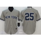 Men's New York Yankees #25 Gleyber Torres Gray 2020 Cool Base Jersey