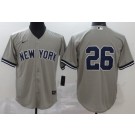 Men's New York Yankees #26 DJ LeMahieu Gray 2020 Cool Base Jersey