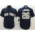 Men's New York Yankees #26 DJ LeMahieu Navy Player Name 2020 Cool Base Jersey
