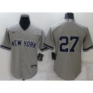 Men's New York Yankees #27 Mike Stanton Gray Cool Base Jersey
