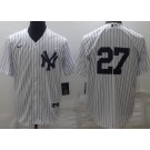 Men's New York Yankees #27 Mike Stanton White Cool Base Jersey
