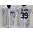 Men's New York Yankees #39 Jose Trevino White Cool Base Jersey
