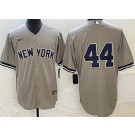 Men's New York Yankees #44 Reggie Jackson Gray Cool Base Jersey