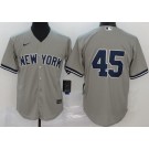 Men's New York Yankees #45 Gerrit Cole Gray 2020 Cool Base Jersey