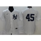 Men's New York Yankees #45 Gerrit Cole White 2020 Cool Base Jersey