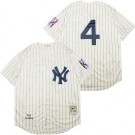 Men's New York Yankees #4 Lou Gehrig Cream 1939 Throwback Jersey