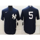 Men's New York Yankees #5 Joe DiMaggio Navy Cool Base Jersey