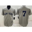 Men's New York Yankees #7 Mickey Mantle Gray 2021 Field of Dreams Cool Base Jersey
