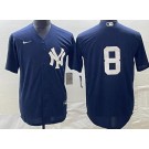 Men's New York Yankees #8 Yogi Berra Navy Cool Base Jersey
