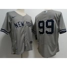 Men's New York Yankees #99 Aaron Judge Gray Authentic Jersey