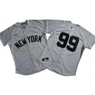 Men's New York Yankees #99 Aaron Judge Gray Limited Jersey