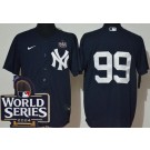Men's New York Yankees #99 Aaron Judge Navy 2024 World Series Cool Base Jersey