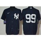 Men's New York Yankees #99 Aaron Judge Navy Alternate 2020 Cool Base Jersey