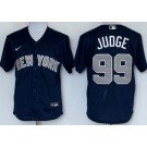 Men's New York Yankees #99 Aaron Judge Navy Alternate Player Name Cool Base Jersey
