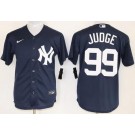 Men's New York Yankees #99 Aaron Judge Navy Player Name Cool Base Jersey