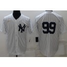 Men's New York Yankees #99 Aaron Judge White Cooperstown Collection Jersey