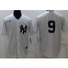 Men's New York Yankees #9 Roger Maris White Cool Base Jersey