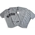 Men's New York Yankees Blank Gray Away Limited Cool Base Jersey