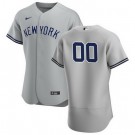Men's New York Yankees Customized Gray Road 2020 FlexBase Jersey