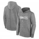 Men's New York Yankees Gray Authentic Collection Pregame Performance Pullover Hoodie
