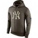 Men's New York Yankees Green Salute To Service Printed Pullover Hoodie