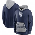 Men's New York Yankees Navy Heritage Tri Blend Pullover Hoodie