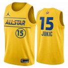 Men's Nikola Jokic Yellow 2021 All Star Hot Press Jersey