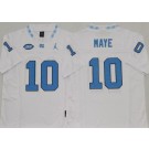 Men's North Carolina Tar Heels #10 Drake Maye White FUSE College Football Jersey