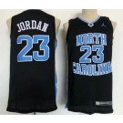 Men's North Carolina Tar Heels #23 Michael Jordan Black College Basketball Jersey