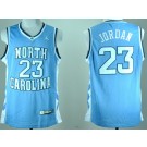 Men's North Carolina Tar Heels #23 Michael Jordan Blue College Basketball Jersey
