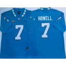 Men's North Carolina Tar Heels #7 Sam Howell Blue 2020 College Football Jersey