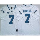 Men's North Carolina Tar Heels #7 Sam Howell White 2020 College Football Jersey