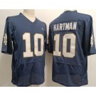 Men's Notre Dame Fighting Irish #10 Sam Hartman Elite Navy Player Name College Football Jersey