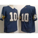 Men's Notre Dame Fighting Irish #10 Sam Hartman Navy College Football Jersey
